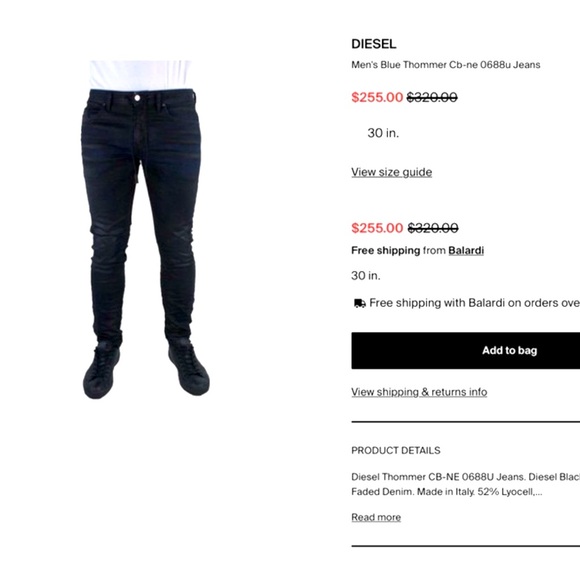 Diesel Black Denim Jeans 👖 - Picture 5 of 14